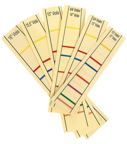 Cello Fingeraufkleber für 3/4-cello, Praktische Markierung | Papier in Gelb, für Anfänger, zur Unterstützung Beim Lernen der Fingerpositionierung