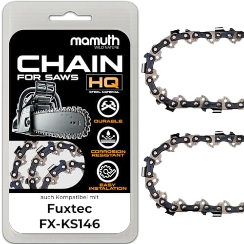 2x Sägekette Kettensäge 50cm 1,5mm 0,325 76TG für Fuxtec FX-KS146
