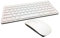 ESI Mini Wireless 2.4Ghz White Keyboard and Mouse Combo for Apple iMac MacBook MacBook Pro