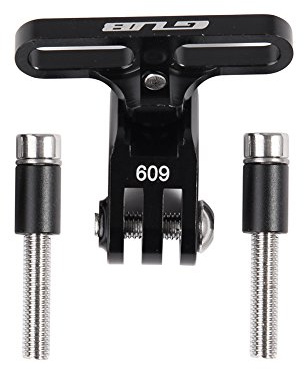 Gub Bike Camera Mount,Aluminium Bicycle Stem Front Camera Holder Mount Universal for GoPro Garmin Xiaomi SJCAM Action Camera (BLACK09)