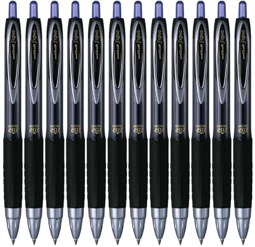 Uni-Ball Rollerball Signo UMN-207 MICRO blau 0,5 mm Box 12 Stück