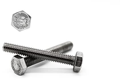 10 Stück Sechskant Schrauben M6x25 mm - DIN 933 - A2 Edelstahl - Vollgewinde - V2A – Sechskantschrauben (10, M6x25 mm)
