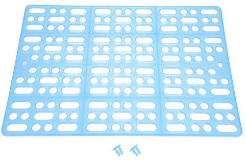 Caillebotis en Plastique pour Tapis de Lapin Coussin de Pied Facile à Nettoyer Isolement des matières fécales chez Le Lapin, Le Hamster, Le Rat Tigre et Les Autres rongeurs[Bleu] Jouets