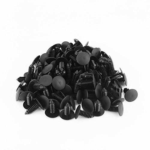 100x Kunststoff-Dübel 7,5mm Schwarz | Push Pin Nieten Befestigung | Auto Push-in Dübel für Türen, Kotflügel & Karosserie | Nylon Kfz-Clips für Bus, LKW, Wohnmobil | Robust & Universell