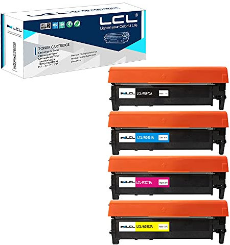 LCL Kompatibel Toner Mit Chip 117A W2070A W2071A W2072A W2073A Ersatz für HP Color Laser MFP 179fnw 178nw 150 150nw 150a MFP 178nwg 179fwg MFP 178nw 179fnw 150a 150nw 150w (Schwarz Cyan Magenta Gelb)