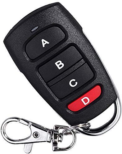 1 telecomando universale per apriporta garage, porta garage, telecomando clonazione cancello elettrico, 433 MHz, apprendimento programmabile