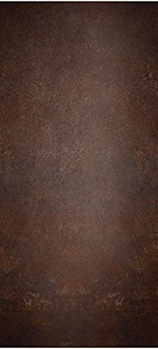 wandmotiv24 Türtapete rostige Metall Platte, Rost, dunkelrot 100 x 200cm (B x H) - Dekorfolie selbstklebend Sticker für Türen, Türfolie, Aufkleber, M1197