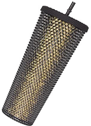 ERZU 24 oz Studded Tumbler Water Chic Cup Strohbecher mit auslaufsicherem Deckel Perfekte Verwendung für Kaffeegeschenke 6 Farben Snazzy Cup mit doppelwandigem Acryl
