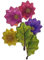 DIWULI Blumen Ballon-Set - Bunte Blüten Garten Kinder-Party