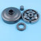 SEEDDFF 325;Motosega Frizione Tamburo Campana Rim Pignone Cuscinetto Kit Fit for Husqvarna 262XP 262 261 503577101 3-Shoe Tipo di Gabbia Ago