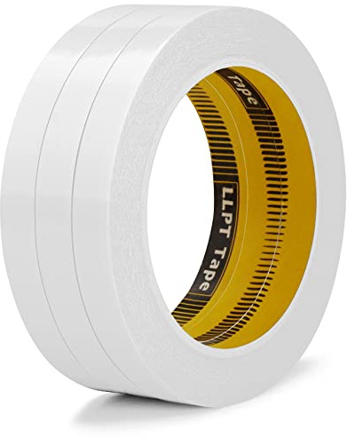 LLPT Doppelseitiges Klebeband Selbstklebeband 3 Rollen 12.5mm x 15m | Transluzent ultradünne Handrisse für DIY Handwerk Scrapbooking Kunst Fotografie Stoff Kleber Änderungen