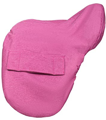 QHP Housse de selle en polyester imperméable (rose)