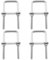 YINETTECH 4 Sets M8 Square U-Bolts 304 Stainless Steel U Clamp Bolt with Nuts and Washers 42mm Inner Width for Trailers Pipes Wood Hardware