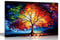 Artley Prints - Tree Of Life Modern Abstract Canvas Pictures for Living Room, Bedroom, Hallway, Kitchen or Office - Colourful Prints Large 86 x 61cm (34 x 24 inches) A1