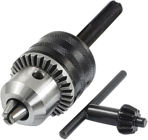 SDS CHUCK 1.5mm - 13mm Capacity 1/2-20UNF Key Drill Chuck Hammer Adapter w SDS Plus Shank