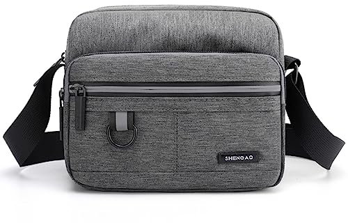 Hjkiopc Herren-Schultertaschen Klein Crossbody Bag Handtasche Tasche Umhängen Messenger BagHandytasche Messenger Bag Herrentasche Shulder Bag Vintage Gelten für Arbeit Reise Alltagsleben