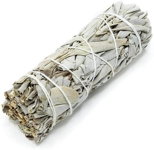 Bâtons de Douille de Sauge Blanche, Paquet de Sauge Grand bâton de Tache de Sauge bâtons de Tache de bâton de Sauge Parfaits pour Le Nettoyage de la Maison remèdes d'encens méditation