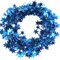 5 Stück Weihnachtsdeko Girlande Lametta Girlande 7,5m je Stück,Kleine Sterne Girlande Weihnachten Draht mit Sternen Deko,für Weihnachtsbaum Zuhause Hochzeit Party Festival Dekoration,Blau