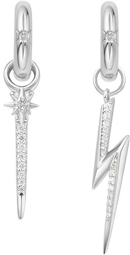 ANIA HAIE Damen-Creolen 925er Silber Zirkonia One Size 88851536