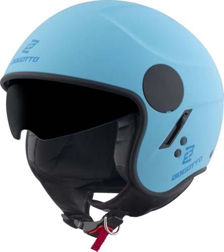 Bogotto H595 SPN Casco Jet, azzurro opaco, XL