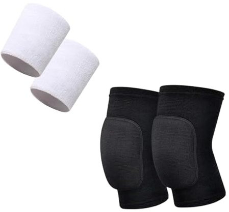 GXGM Ginocchiere sportive, ginocchiere elastiche, ginocchiere da danza, bracciali sportivi, ginocchiere anticollisione, adatte per sport, basket, corsa, mountain bike, danza, yoga