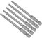 CoCud Punta de Destornillador de Cabeza Torx T15, 3 de Largo, Vástago Hexagonal de 1/4 de Pulgada, acero S2, Imantada - (Aplicaciones: para Trabajos de Reparación), 5 Piezas
