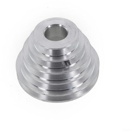 14 mm 22 mm Löcher Pagode Riemenscheibe Aluminium 5 Stufen 37-81 mm 44-86 mm Außendurchmesser Riemenscheibe Rad für A-förmige Riemenscheibe Zahnriemen (22 mm)