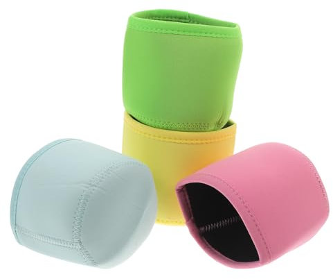 ABOOFAN 5 Sätze Abdeckung des Vorratsbehälters Mit Frostschutzmittel Eishalter Für Zu Hause Aufbewahrungshülle Für Eiscreme Wiederverwendbare Eishülle Eishalterhülsen Polyester 4 Stück * 5