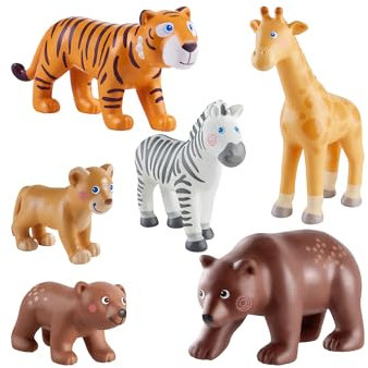 HABA Minipuppe Little Friends Spielsets - Zoo Tiere