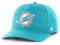 '47 NFL Miami Dolphins Hitch RF Unisex Baseball Cap, Adjustable Snapback Strap, Team Logo, Colour Neptune