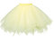Tüllrock Gelb Damen Karneval Klassisch Elastisch Kostüm Tüllrock 50er Tütü Rock Kurz Ballett Unterrock Crinoline Petticoat Tutu