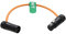HangTon XLR 3 Pin Male to Female, Low-Profile Right Angle, Audio Cable for Recorder Mixer Microphone Speaker Sound Devices Mixpre 10 II Zoom F8n Zaxcom Sony Canon Camera, Orange 30cm
