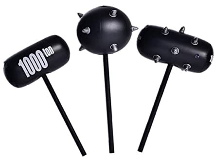 3 Pz Martelli Gonfiabili Martello Gonfiabile Per Giocattoli Per Ragazzi Martello Giocattolo Martello Esplosivo Tessere Magnetiche Per Giocattolo Puzzle Black ibasenice