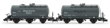 ARNOLD HN6672 RENFE, 2-unit set 3-axle tank wagons Savesa, epIV Freight Wagons