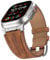 Bouixel Top Grain Genuine Leather Strap Compatible with Apple Watch Ultra Straps 49mm 46mm 45mm 44mm 42mm, Rugged Metal Connector Band for Women Men iWatch Ultra 2/1 Series 10 9 8 7 6 5 4 3 SE