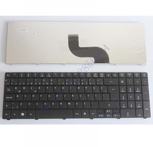 hJNGdU Teclado Turco para Aspire 5250, 5253, 5333, 5340, 5349, 5360, 5733, 5733Z, 5750, 5750G, 5750Z, 5750ZG, Teclado Negro Compatible para Ordenador portátil