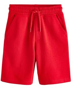 NEXT Jungen Reguläre Passform Jersey-Shorts Rot Hell 140