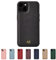 Tirita Personalised Leather Phone Case for iPhone 12 Pro Max – Leather Black Case or Cover With Custom Initials – Cute Personalised Gift for Men or Women [01. Black Gold Embossed Initials]