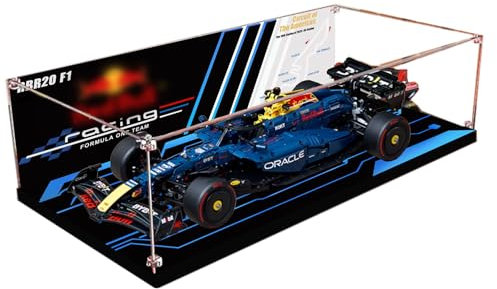 Acrylic Display Box, Compatible with Lego 42206 Racing Model Kit, Collectible Gift Display Box, Organizer (Box Only) (UK Tracks)