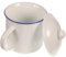 VINTORKY 1 Pezzo Tazza d'acqua ceramica retrò tazze da caffè d'epoca tazza d'acqua smaltata tazza smaltata Carino Coppa creativa Coppa di caffè creativa smalto bianca
