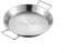 Paellera de acero inoxidable con asas dobles ergonómicas, perfecta para cocinar y servir (32 cm)