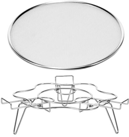 Steamer Rack Stainless Steel Cooking Stand Foldable Cooking Cooling Racks Stand Steaming Air Fryer Accessories Wire Baking Steaming Rack Stand for Air Fryer Instant Pot Pressure Cooker Canning