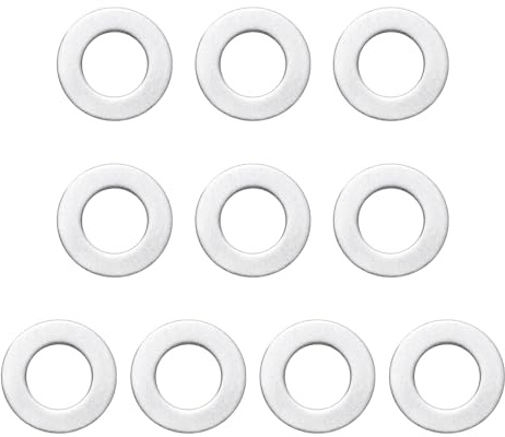 M METERXITY 10er Pack 1 Zoll Flachscheiben 2 Zoll Außendurchmesser 304 Edelstahl Scheiben Für Schrauben Muttern Für Automotive/Maschinenbau/Möbel Flache Metallscheiben [Silber]
