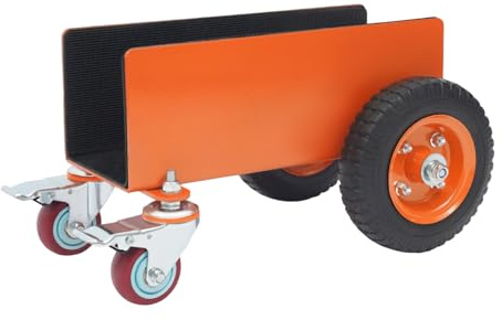 Plattenwagen, Plattenklemmwagen 300 kg Tragfähigkeit Plattentransportwagen Stahl Plattentransporter mit Universalrädern, Trockenbau Rollwagen 45 x 31,5 x 25,5 cm