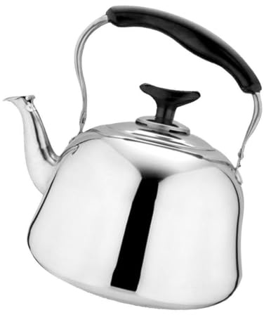 YIXANNX Fast Boil Stainless Steel Kettle for Electric Hobs Mirror Finish, 1L