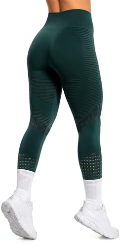 INSTINNCT Damen Sport Nahtlose Blickdicht Leggings Kompressions Yoga Fitnesshose Sporthose mit Hohe Taille für Gym Workout Jogging