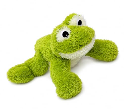 Ameisenkeks® Kuschel-Frosch Plüschfigur 23 cm – Weicher Deko-Frosch aus Softplüsch, Grün, Waschbar, Geschenkidee für Babyzimmer & Kinderzimmer Deko