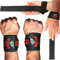 Profi Handgelenk Bandagen + Zughilfen (2er Set), Lifting Straps + Wrist Wraps Combo, Paar für Fitness, Gewichtheben, Gym, Bodybuilding und Krafttraining