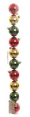 Decoris 10 Weihnachtskugeln Kunststoff 6cm rot Gold grün Mischung 60mm