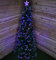 120cm 4ft Indoor Fibre Optic Star Christmas Tree with Red and Blue LEDs